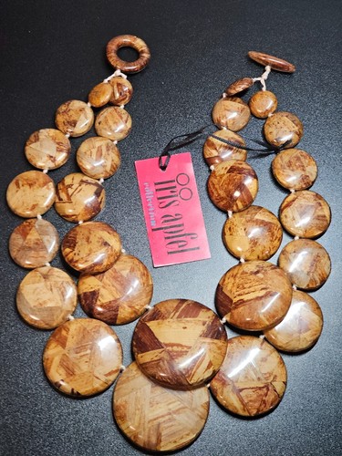 Collana lucite legno - legno, esotico