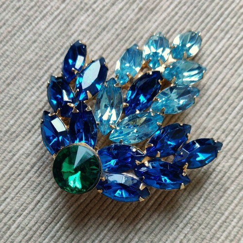 Spilla vintage con - vintage, strass