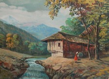 Antico dipinto ad olio