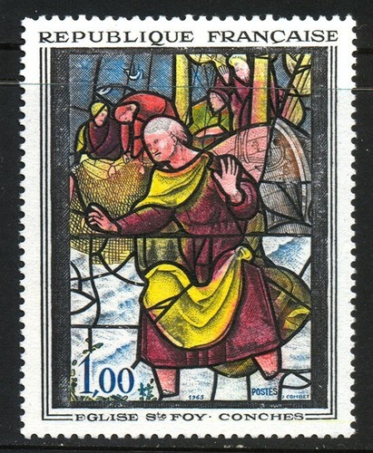 Francia 1963 vetrata - francia,