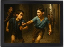 Cornice 13x18 cm con Foto Coreografia Avanti Scugnizzi – Curva B Napoli Scudetto