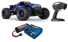 Traxxas 89086-4 Maxx V2 1/10 Monster Truck Brushless + Set TRX 4S iD-Live Blu
