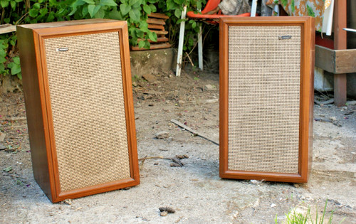 Coppia box stereo legno - di, in