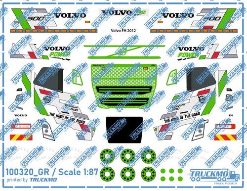 Decalcomanie truckmo volvo - volvo, fh