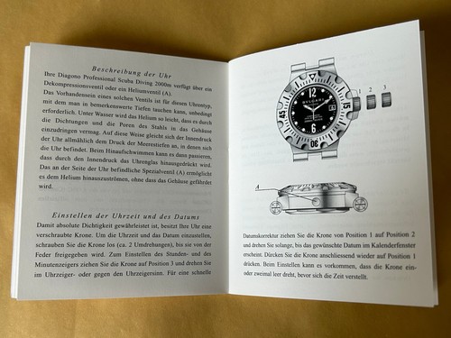 Bulgari instructions manual - bulgari,