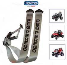 PEG PEREGO CINTURE COPPIA + ATTACCO GAUCHO 12V E 24V -nuovo-Italia
