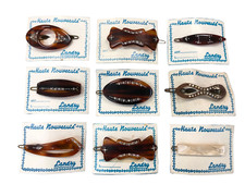 9 VINTAGE HAIR CLIPS CLIPS