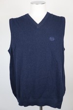 SERGIO TACCHINI MAGLIONE SMANICATO LANA GILET UOMO Tg L SWEATER WOOL MAN CASUAL
