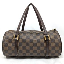 Louis Vuitton Damier Papillon 26 Borsa a Mano N51304 PVC Marrone Oro Hardware...
