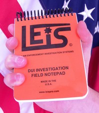 Law Enforcement Investigation Systems (LEIS) - DUI Investigation notepad