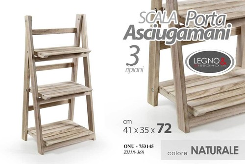 Scala porta asciugamani - porta, legno