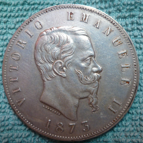 Lire 1873 moneta argento - lire,