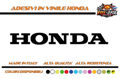 Adesivi moto honda scritta - adesivi,