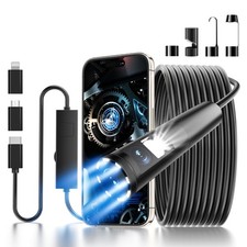 ✅ Endoscopio per Smartphone iOS Android Telecamera Endoscopica Ispezione Tubi HD