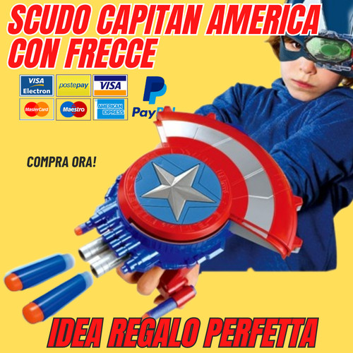 Scudo captan america bambino - captan,