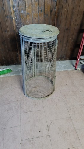 Bidone pattume rusco vintage - pattume,