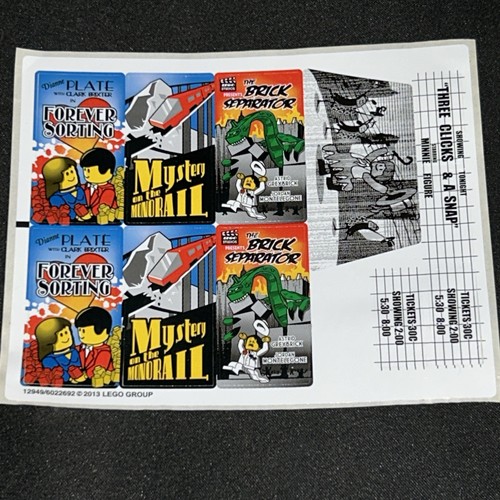 Lego new sticker sheet palace - lego,