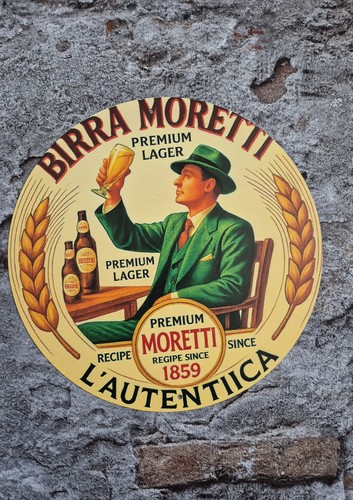 Insegna birra moretti premium - insegna,