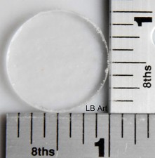 12 CERCHI TRASPARENTI 1" SPESSORE 3mm Bullseye 90 COE VETRO PER FUSIONE