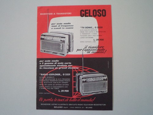 Advertising pubblicità 1963 - advertising,