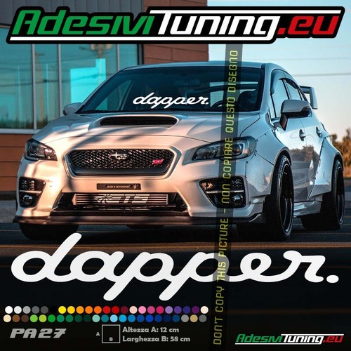Adesivo dapper parabrezza - dapper, (parabrezza