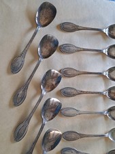 12 cucchiaini argento 800