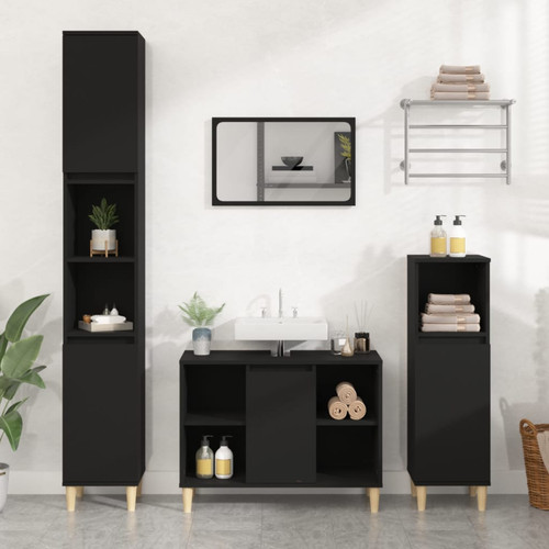 Mobile lavello nero - lavello, 80x33x60