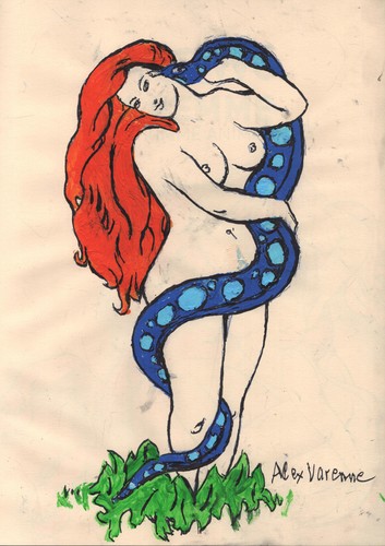 Femme homme animal - la,