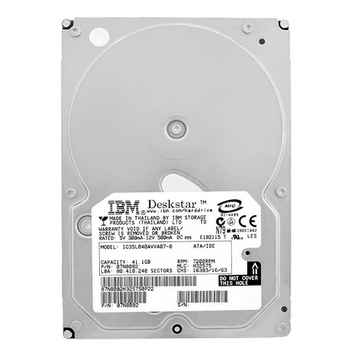 Ibm ic35l040avva07 0 2 - ibm, gb