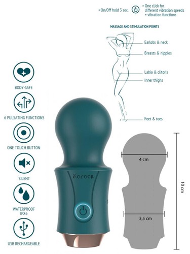 Mini vibratore wand - , vaginale