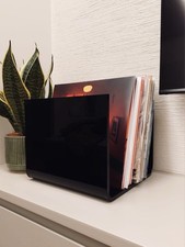 Porta Vinili Plexiglass Nero