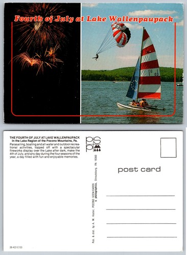 Cartolina luglio lago - cartolina,
