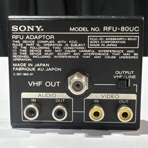 Sony rfu 80uc video8 handycam - sony,