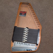 VINTAGE Oscar Schmidt Autoharp 15 accordi 36 corde arpa in legno 