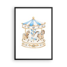 Poster 50x70cm Cavalli Giostra