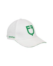 EQUESTRO Cappello BIANCO VERDE