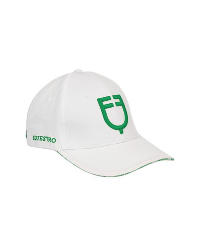 Equestro cappello bianco verde - cappello,