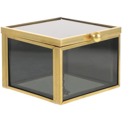 Keepsake box glass storage - ,