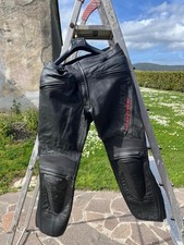 PANTALONE PELLE TECNICO MV AUGUSTA CORSE TAGLIA 52 USATO UNA SOLA VOLTA