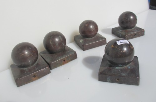 Vintage copper finial post - copper,