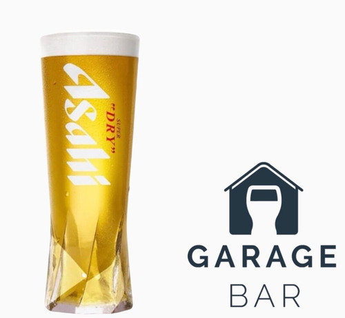 Single asahi pint beer glass - single,