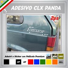 2 adesivi sticker CLX FIAT