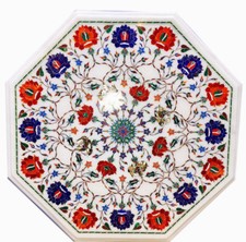 Tavolino In Marmo Da 21" Con