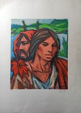 Franz Ficara: Rara Serigrafia cm. 70×50 Su  Carta Capolavoro! Certificata