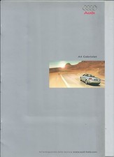2001 AUDI A4 CABRIOLET brochure italiano 2.4 - 3.0