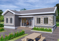 Piano Casa Bungalow 12x8 metri