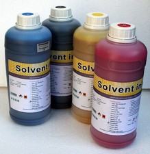 Inchiostro Eco Solvent 4L o 4L + detergente per Epson® Mimaki® Mutoh® Roland®