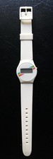 Orologio sport quarzo anni 80 bianco arcobaleno Pace
