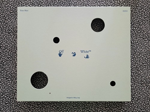 Enzo mari rare box off - box, white