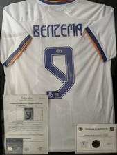 Maglia Karim Benzema ~ Football Jersey Firmata Coa Beckett + Autografia 3 COA R